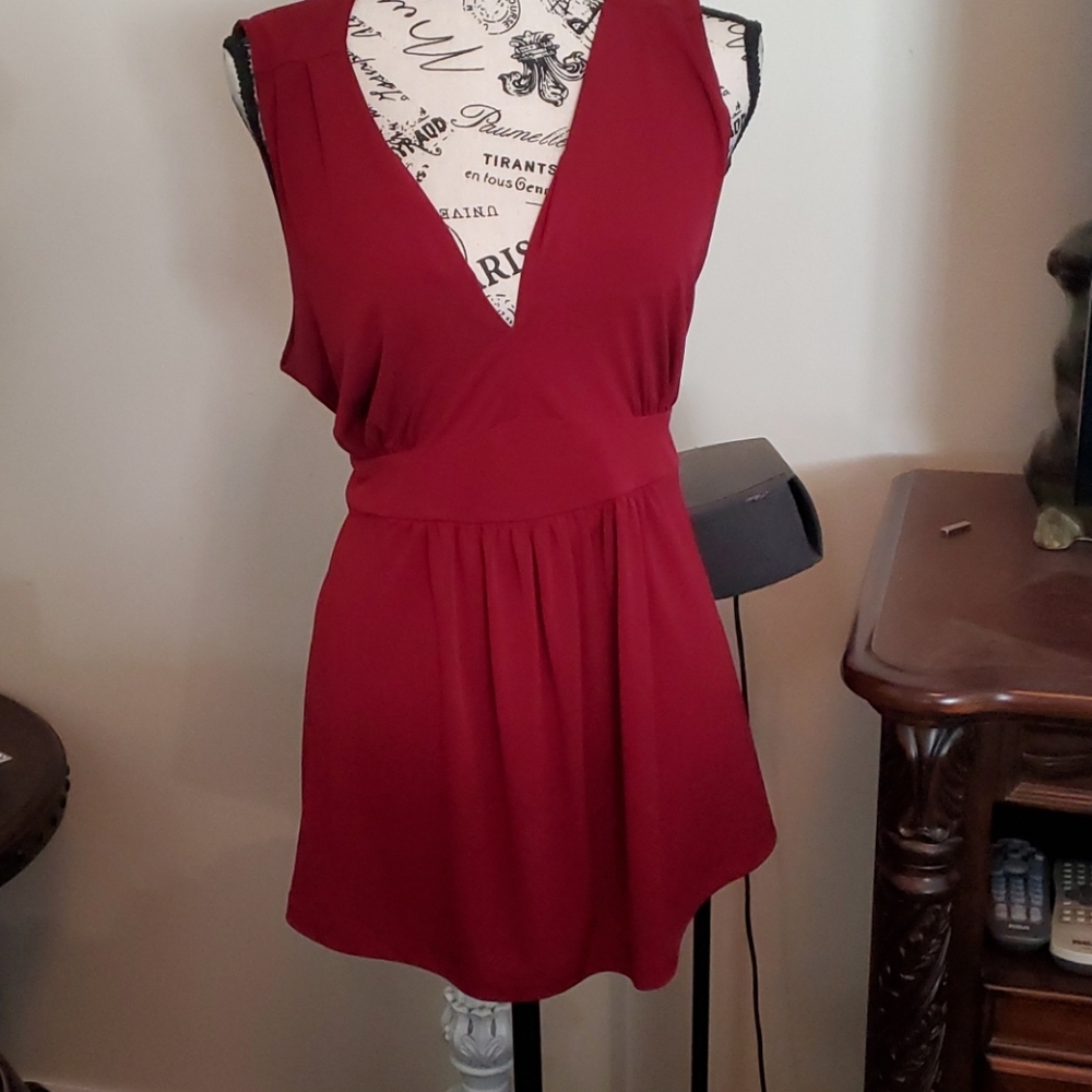 Burgundy Maternity shirt